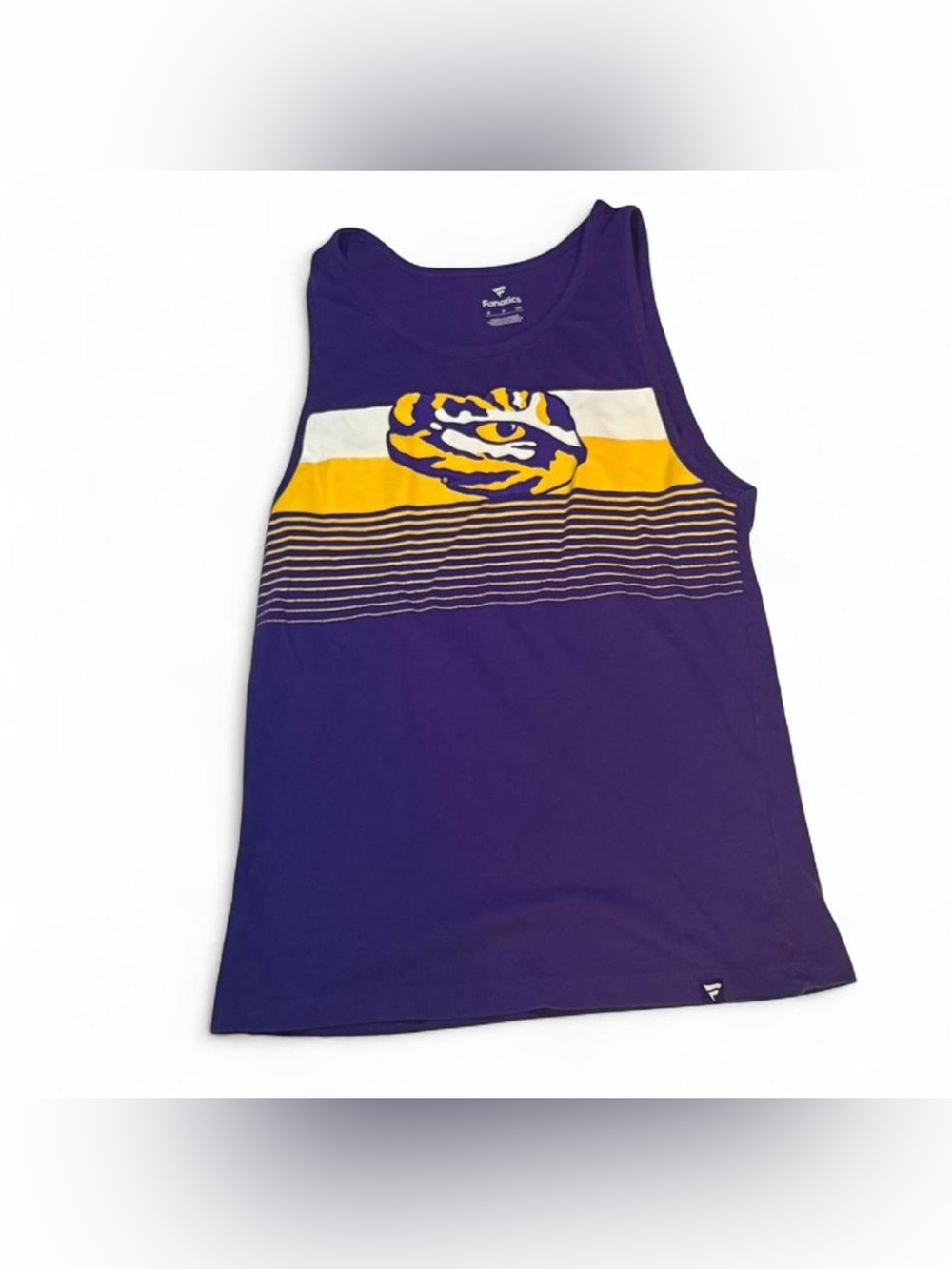 Fanatics Tiger Fanatics Purple Scoop Neck Tank Top